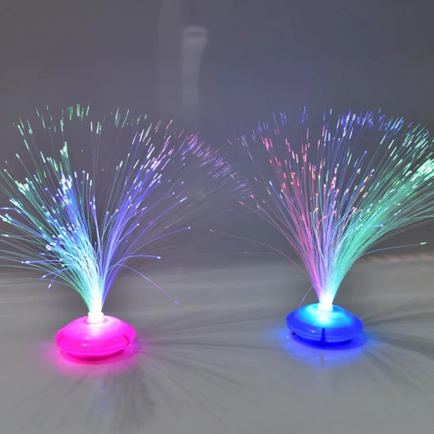 8 padrões de gradiente cor led luz noturna de fibra óptica decoração interior presente do feriado das crianças