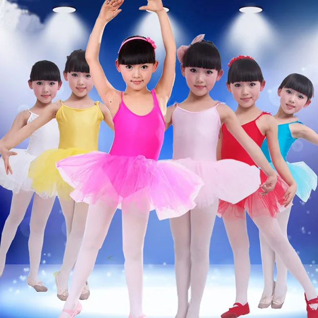 Le nuove Ragazze di Balletto del Vestito Per I Bambini Della Ragazza di Abbigliamento per la Danza Per Bambini Costumi di Balletto Per Le Ragazze di Danza Body Della Ragazza Dancewear 6 di Colore