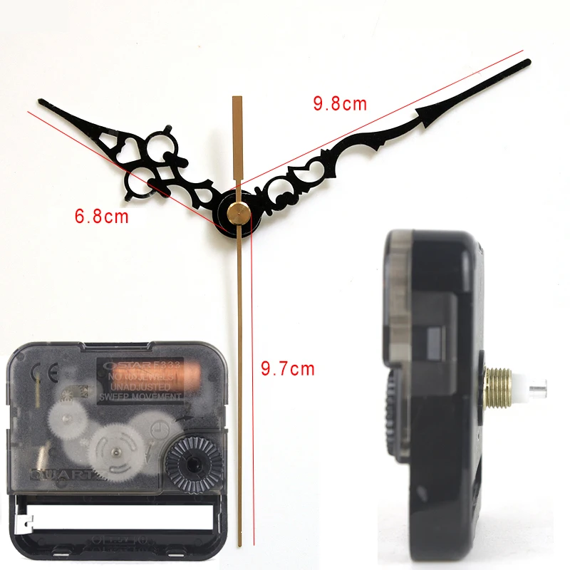 Ostar Silent Movement Plastic quartz clock mechanism with hands 19# Clock Accessory Quartz DIY Clock kits F333