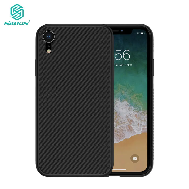 

Case for iPhone 11 Nillkin Synthetic Fiber Carbon Fiber PP Plastic Back Cover For iPhone 11 Case