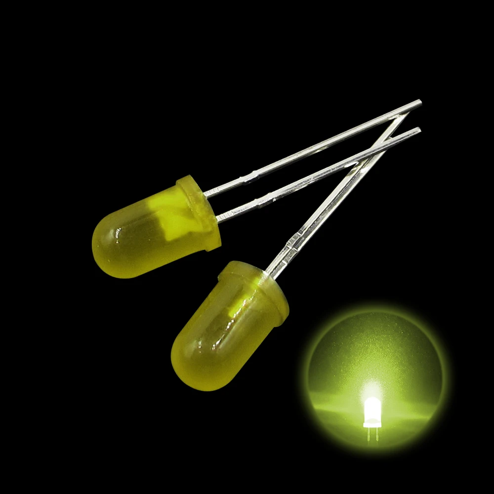 100 قطعة/الوحدة 5 مللي متر Led ديود عدة مختلط اللون الأحمر الأخضر الأصفر الأزرق الأبيض ضوء انبعاث مصباح حلو كيت