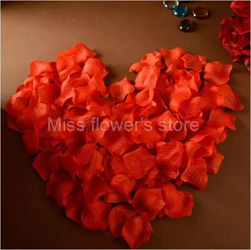 100 Pcs Colorful Simulation Rose Petals Artificial Flower Wedding Decorative Supplies Hand Sahua Confetti Color 1- Color 26