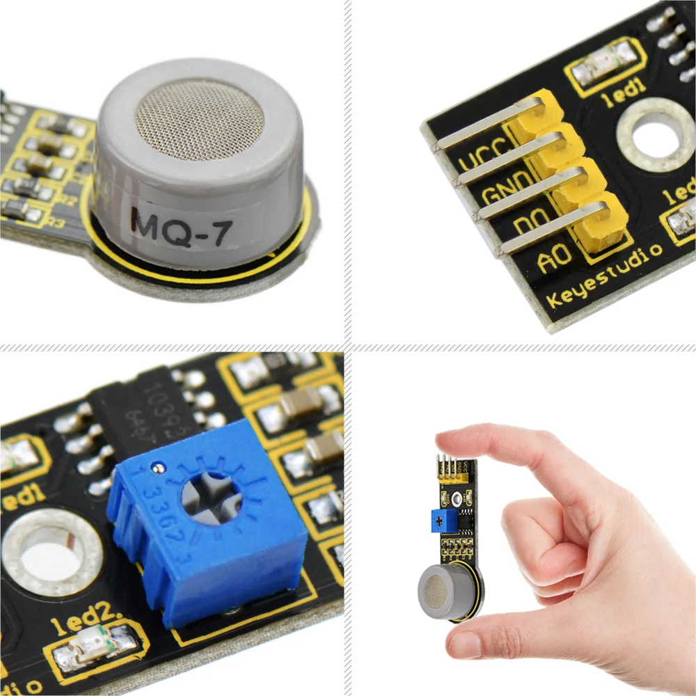 Keyestudio MQ-7 Carbon Monoxide CO Gas Sensor Detection Module for Arduino Sensor Starter DIY Electronic Project