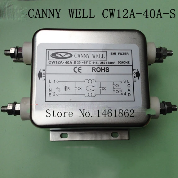 CW15E-10A-T EMI AC 10A power filter 110-250 V Thiết Bị Điện Nguồn Cung Cấp Điện Adapters