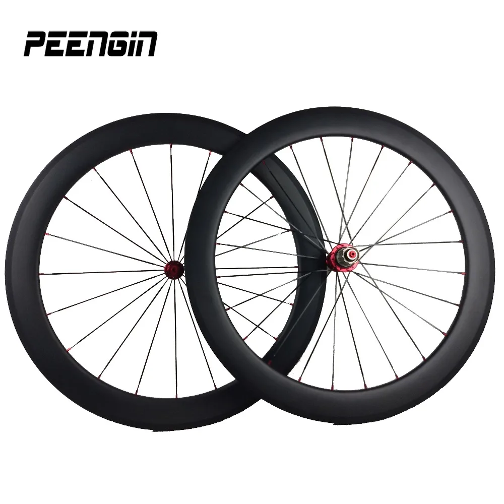 

700C Carbon Fibre Wheels 60mm Clincher Ultra UD Carbon Road Bike Wheels 25mm Wide U Shape Rims Best Selling To The Russia Market