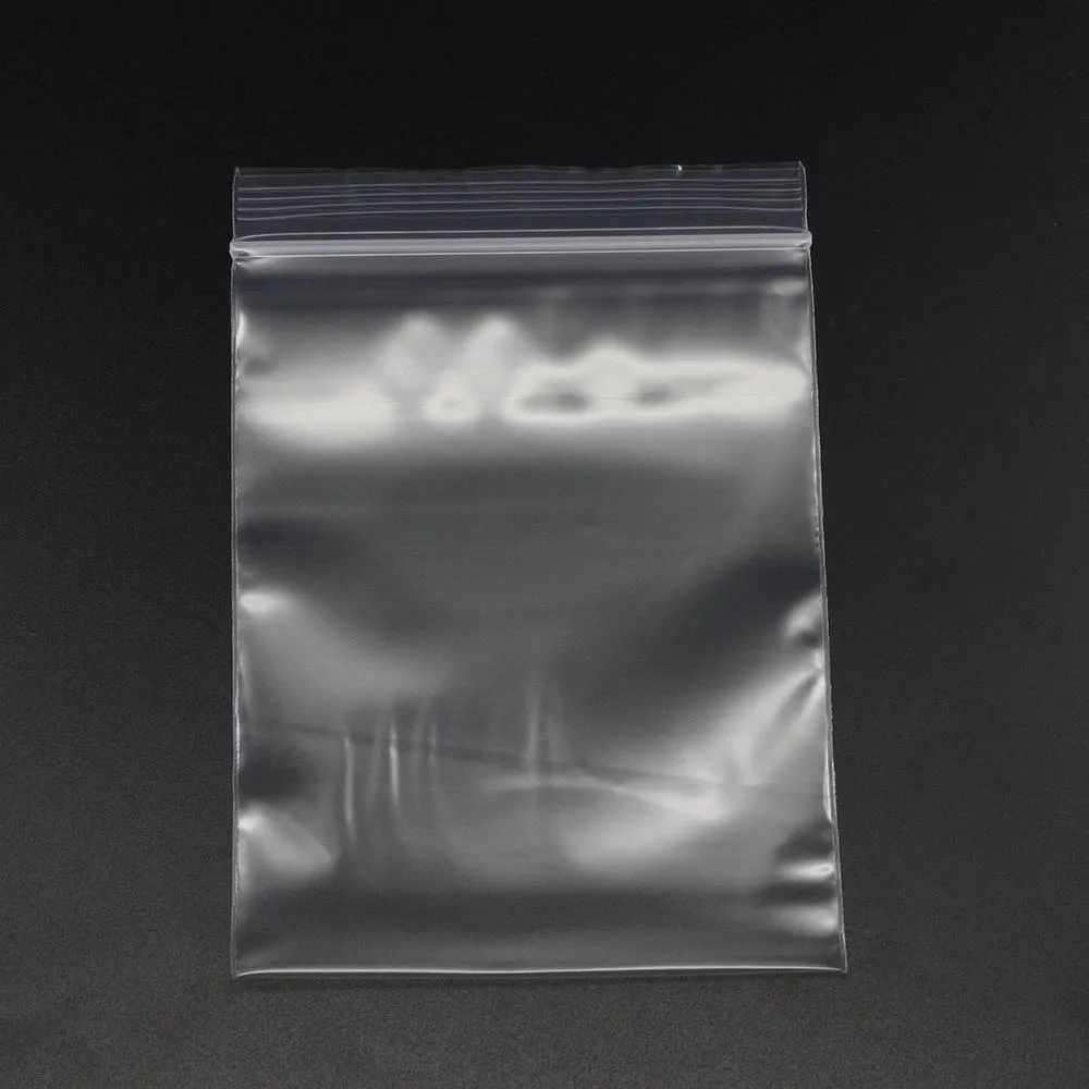 30-100pcs/bag 4*6/5*7/6*8/7*10/8*12cm Zipped Lock Reclosable Plastic Poly Clear Bags Bulk Jewelry Craft Accessory Packaging