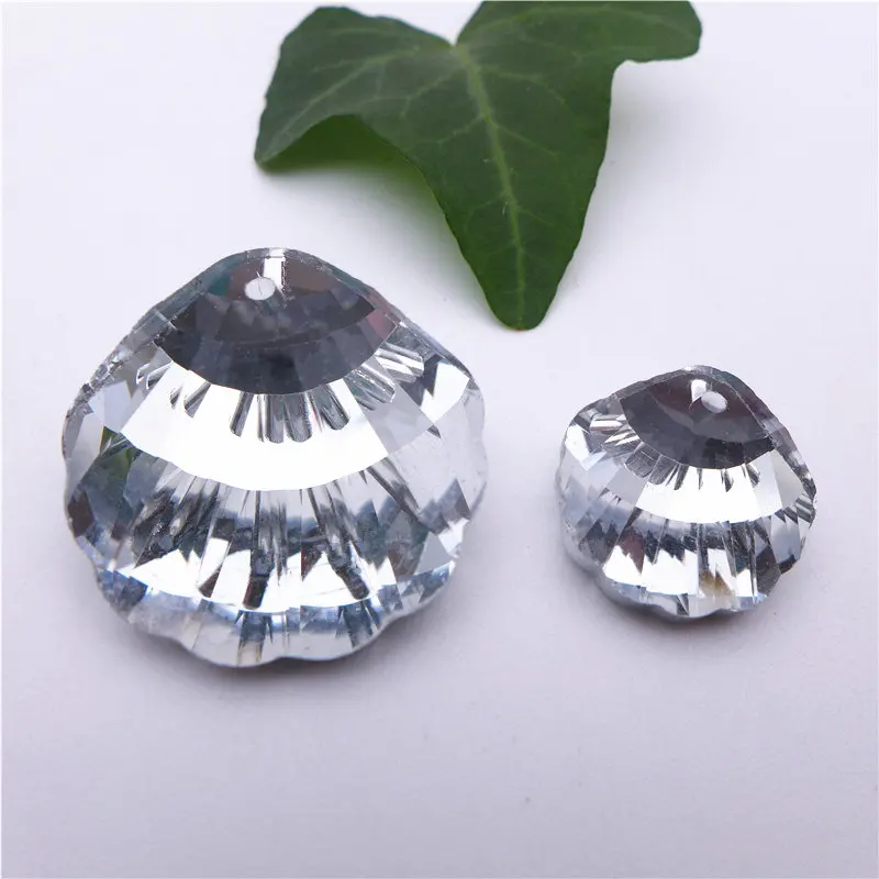 

18/28mm Silver Virtual Crystal Shell Shape Pendant Ocean Sea Jewelry DIY Findings Glass Chandelier Accessories Free Shipping