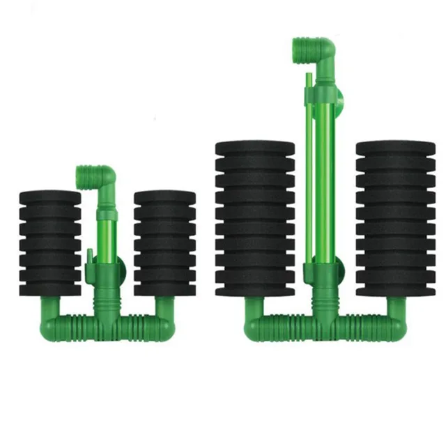 Zielony filtr akwariowy do akwarium Pompa powietrza do akwarium Skimmer Biochemiczny filtr gąbkowy Akwarium Bio Filtr Filtro Aquario