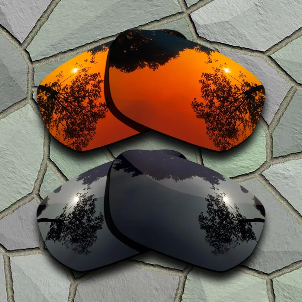 Grey Black&Red Orange Sunglasses Polarized Replacement Lenses for Style Switch