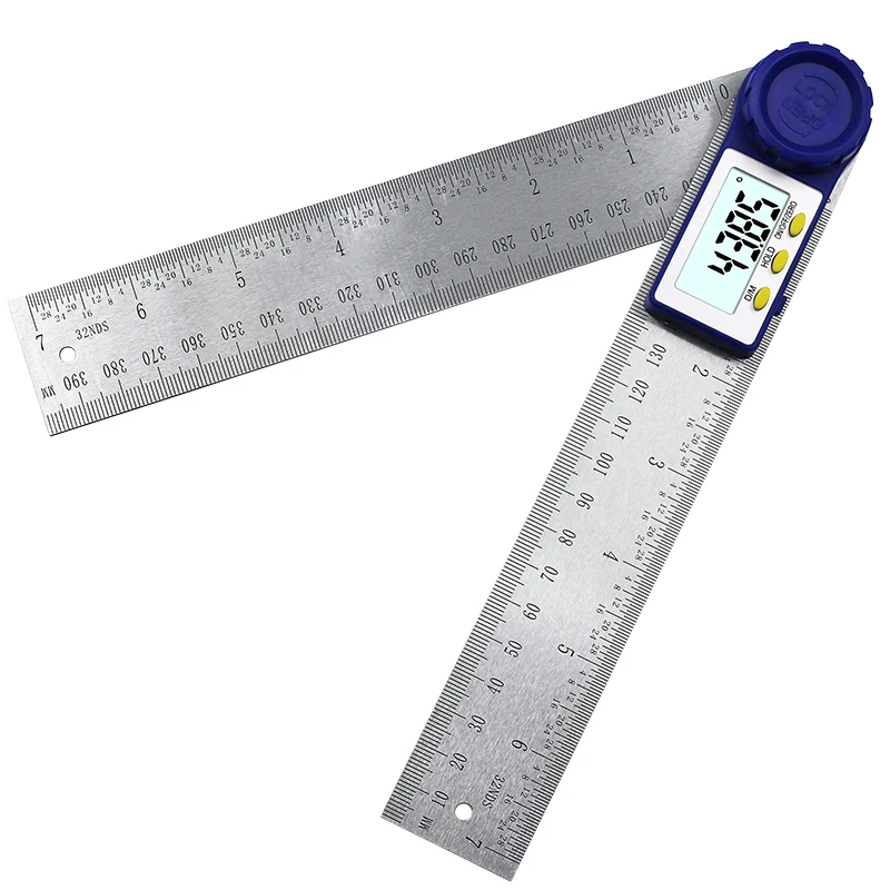 

Digital Protractor 200mm 7 Inch Digital Angle Finder Protractor Ruler Meter Inclinometer Goniometer Level Electronic Angle Gauge