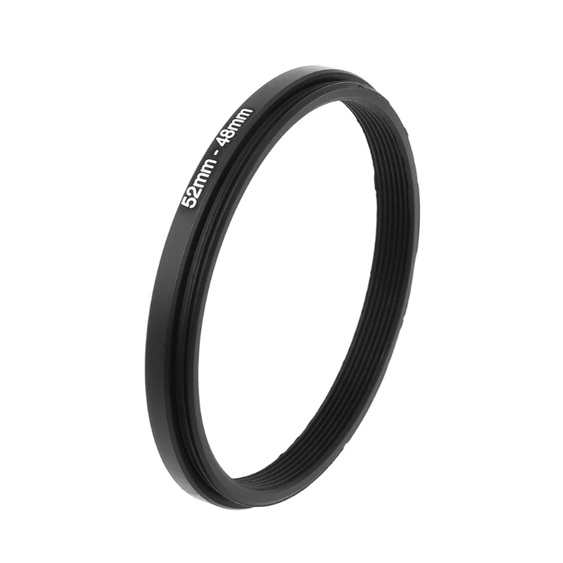 Adaptateur d'anneau de lentille de filtre abaisseur en métal, accessoires d'outil de caméra 52mm à 48mm