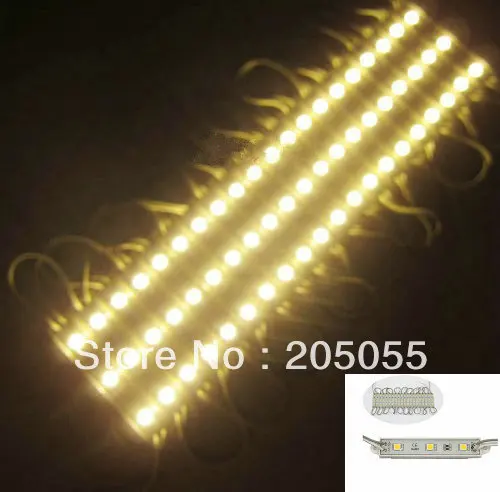 

20pcs 3LED Module Warm White 5050 SMD Waterproof light Lamp Decorate Nice DC 12V-Warm white