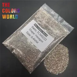 TCM0222 Platinum Color Metallic Luster Hexagon Shape Nail Glitter Nail Art Decoration Makeup Body Glitter Henna Handwork DIY