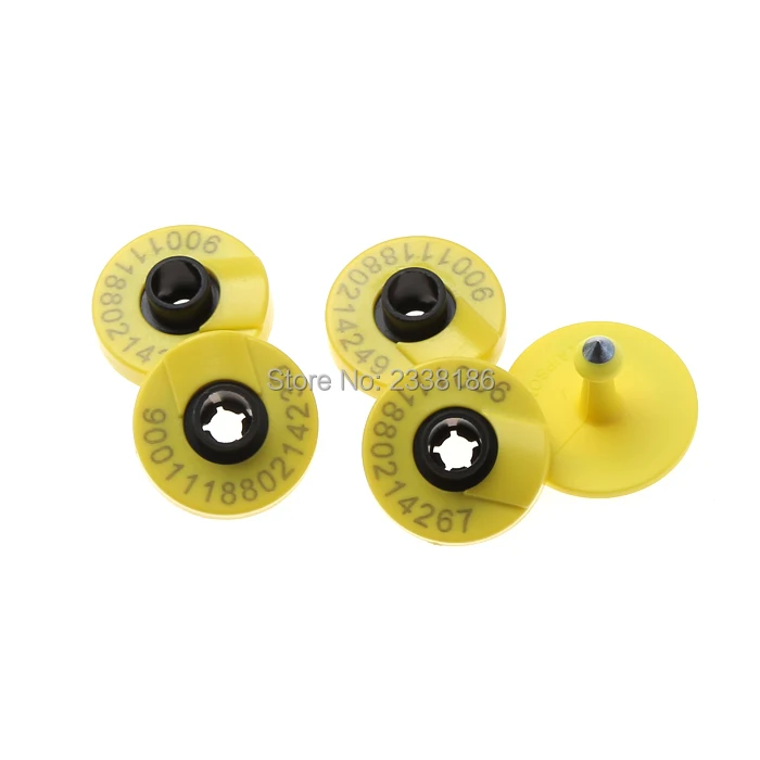 

500pcs/lot 134.2khz ISO11784 ISO11785 rfid ear tag for animal cattle sheep pig management