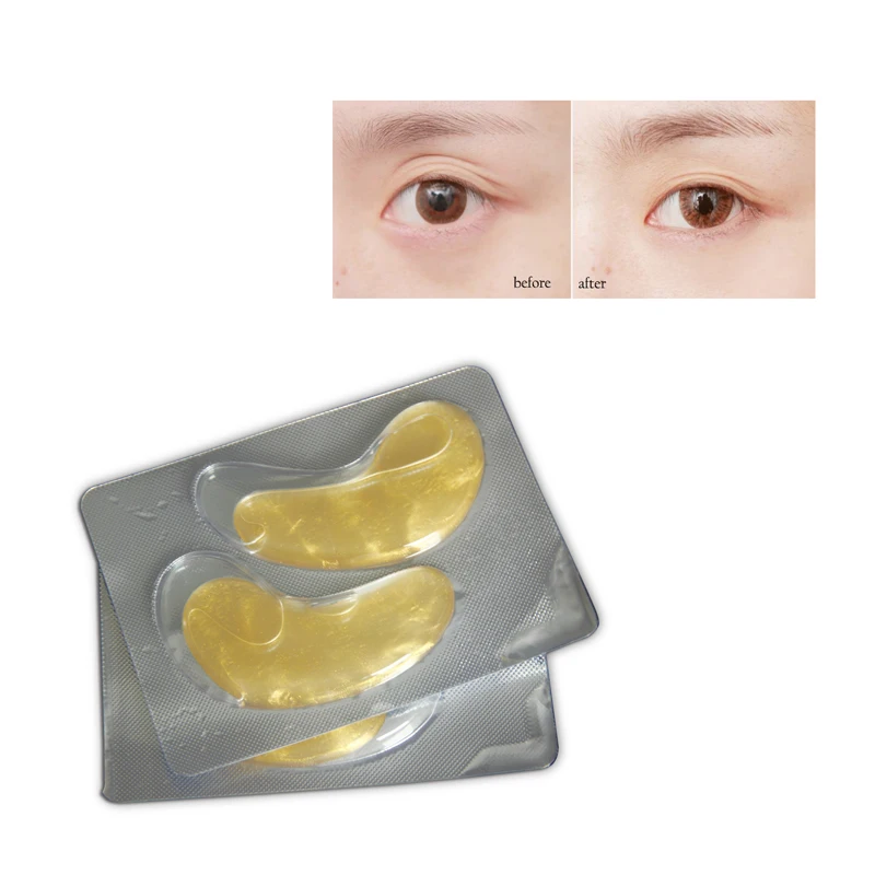 

QBEKA 10Pairs Collagen Crystal Eye Patches Anti Wrinkle Moisture Gold Masks for Eye Remove Dark Circles puffiness Under Eyes