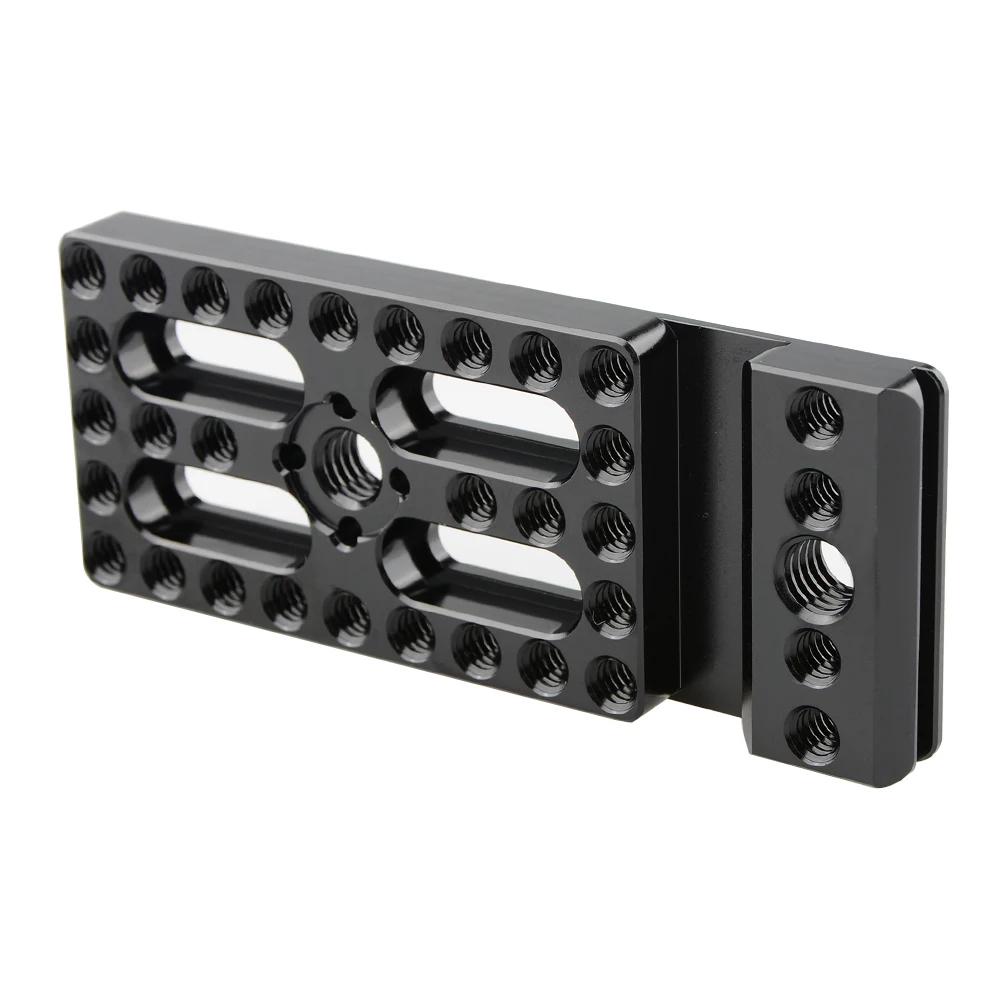 CAMVATE Aluminum Camera Baseplate Cheese Plate With NATO Rail Mount & 1/4\