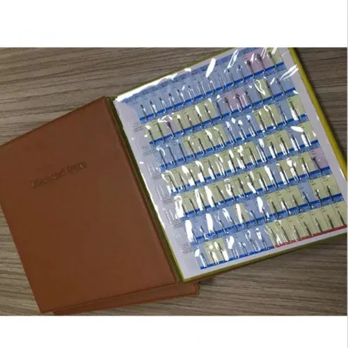 154pcs per catalog Dentist diamond bur book dental material dental lab equipment FG burs Brand New