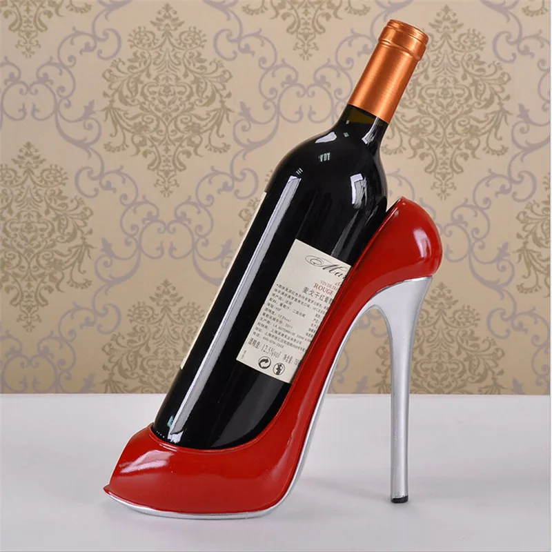 

High Heel Shoe Wine Bottle Holder Shoes Design Silicone Wine Bottle Holder Rack Shelf for Home Party Restaurant