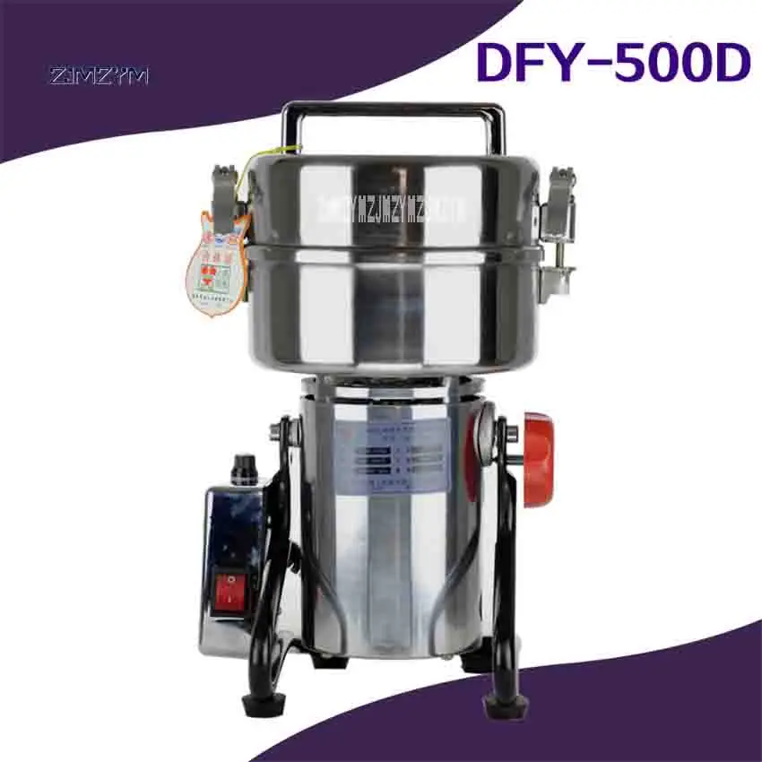 Novo moedor elétrico de ervas para uso doméstico, moinho elétrico para pó, 500 w, 30-1400, malha, 200 r/min, 220v/110v