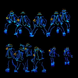 LED luminous dance costume stage Mida show Fluorescent dance light clothes  performance clothing