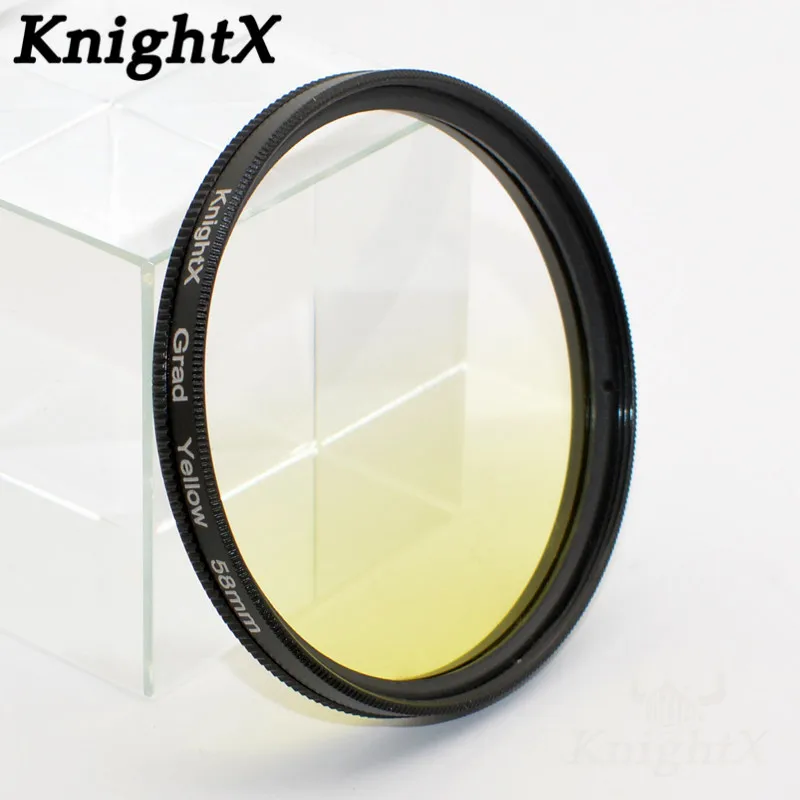 KnightX 24 color filter for nikon canon 18-55 d80 anamorphique lens eos 600d photography lentes para 52mm 58mm 67mm uv CPL nd