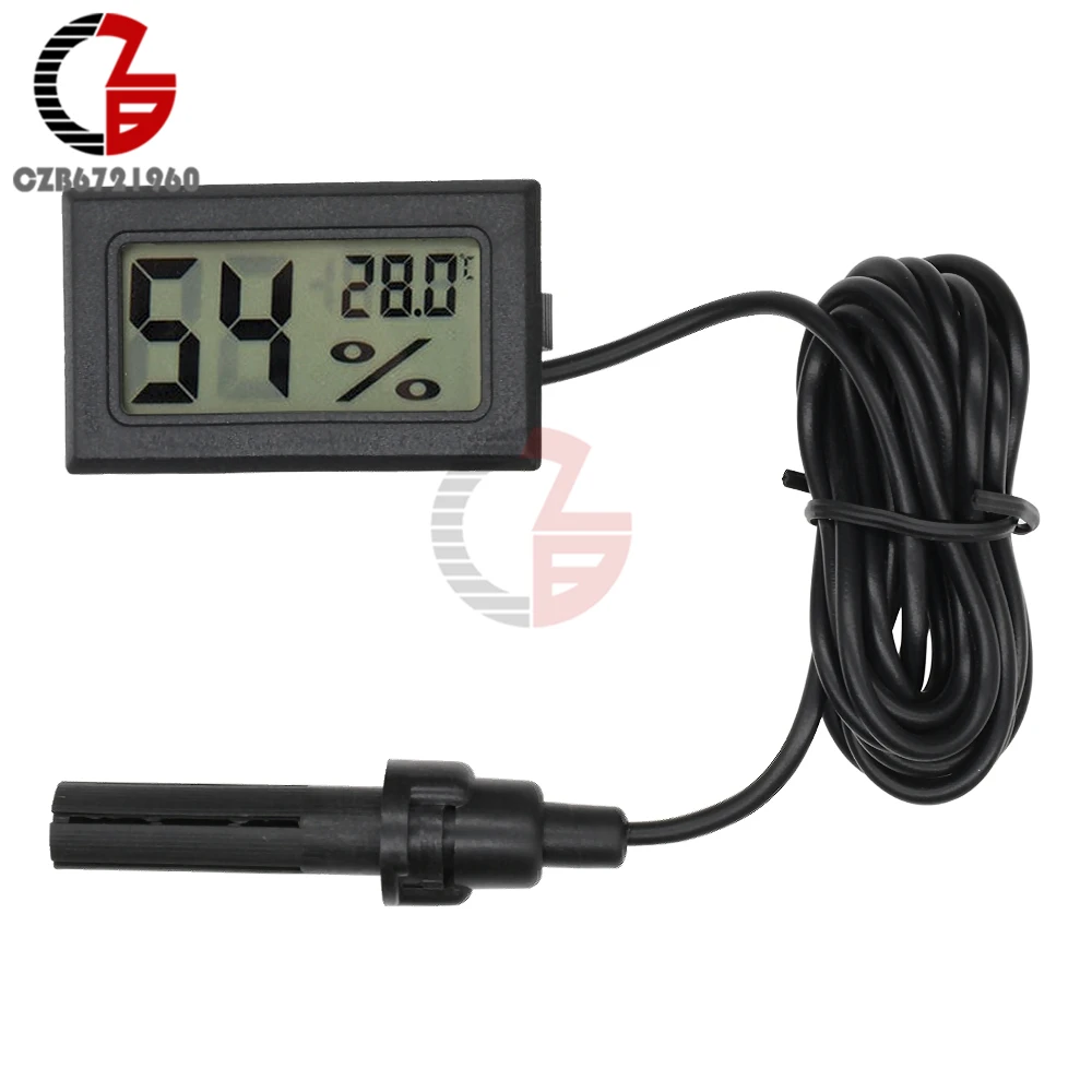 1.5M Mini LCD Digital Temperature Humidity Sensor Meter Thermometer Hygrometer Temperature Controller Soil Moisture Detector