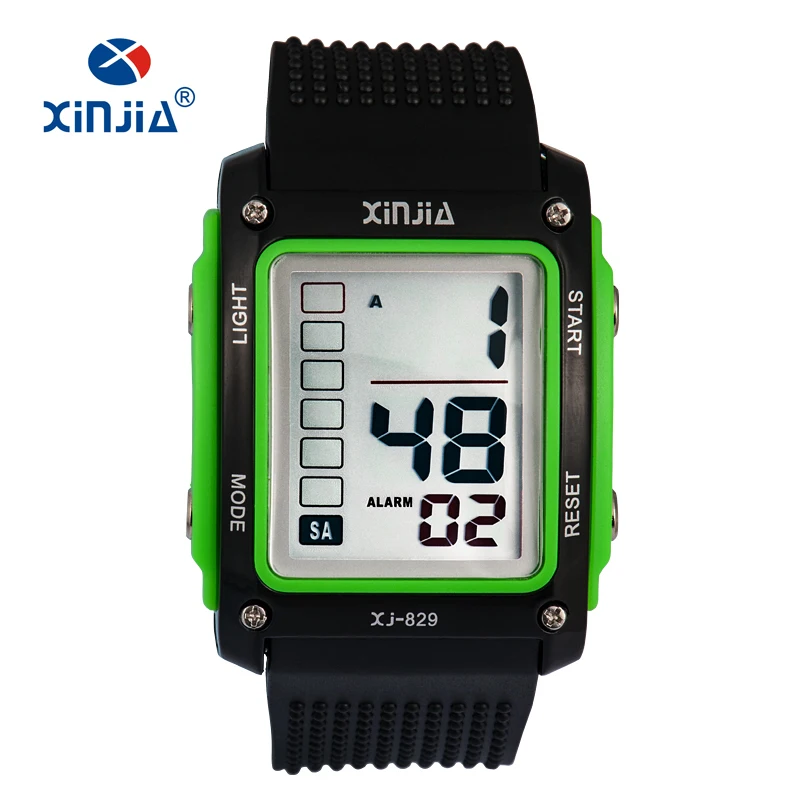 XINJIA Fashion Big Number Casual Sports Digital Watches For Men Children Outdoor Running 30m Waterproof Military Kids Fitness