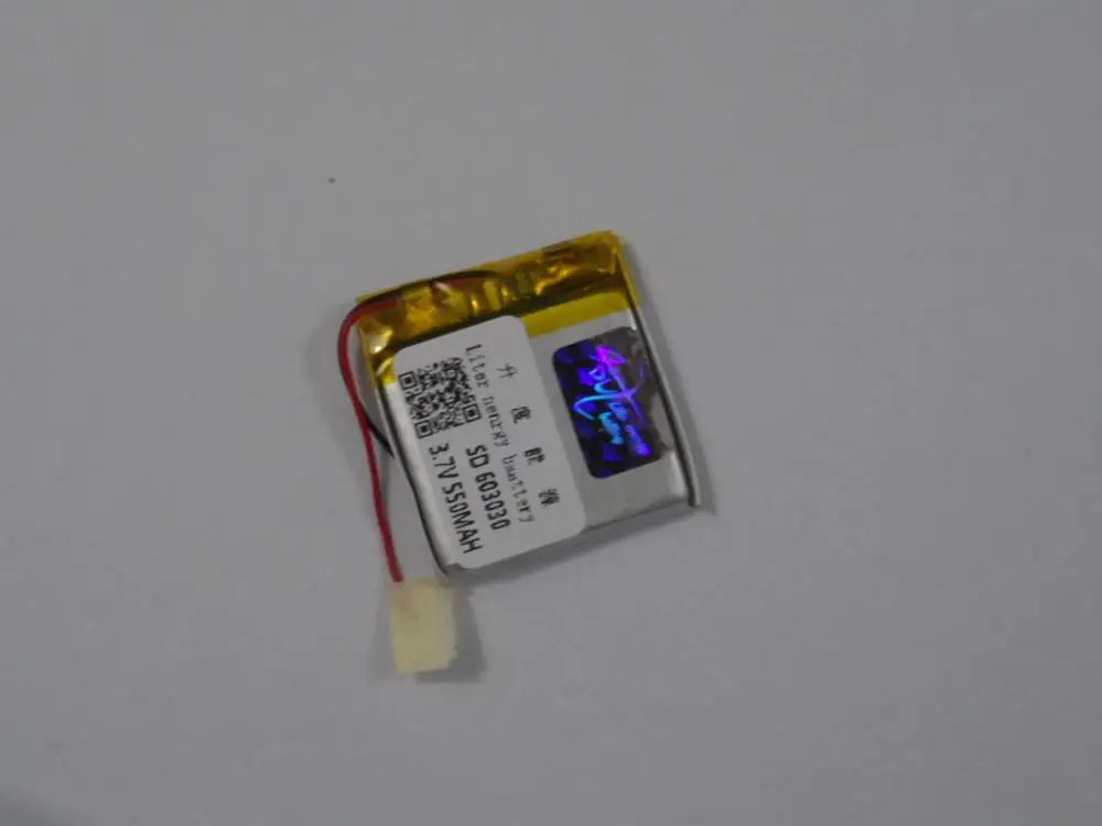 แบตเตอรี่ลิเธียมโพลิเมอร์โรงงานขายตรงบริสุทธิ์โคบอลต์ 603030 550 mah 3.7 V