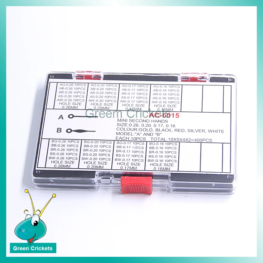 Wholesale Mulit-Colors Watch Second Hands,0.16mm ~ 0.26mm Hole Size 4 Colors Replacement Watch Hands Parts set for Watchmakers