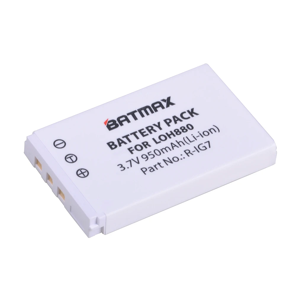 Batmax R-IG7 Battery 1Pc 3.7V Rechargeable Bateria for Harmony One,900,720,850,880,885,890 Pro,LOH880 Universal Camera