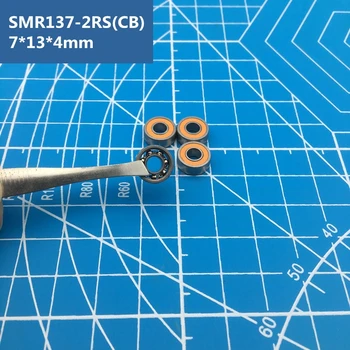 무료 배송 2pcs ABEC-7 SMR137 2OS CB (7*13*4mm) 하이브리드 세라믹 스테인레스 스틸 낚시 릴 샤프트 베어링 SMR137-2RS