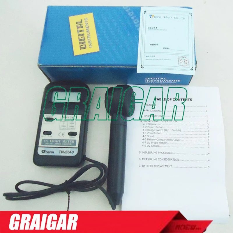 TN2340 The Taine UV Irradiation Meter(UV Intensity Meter) TN-2340