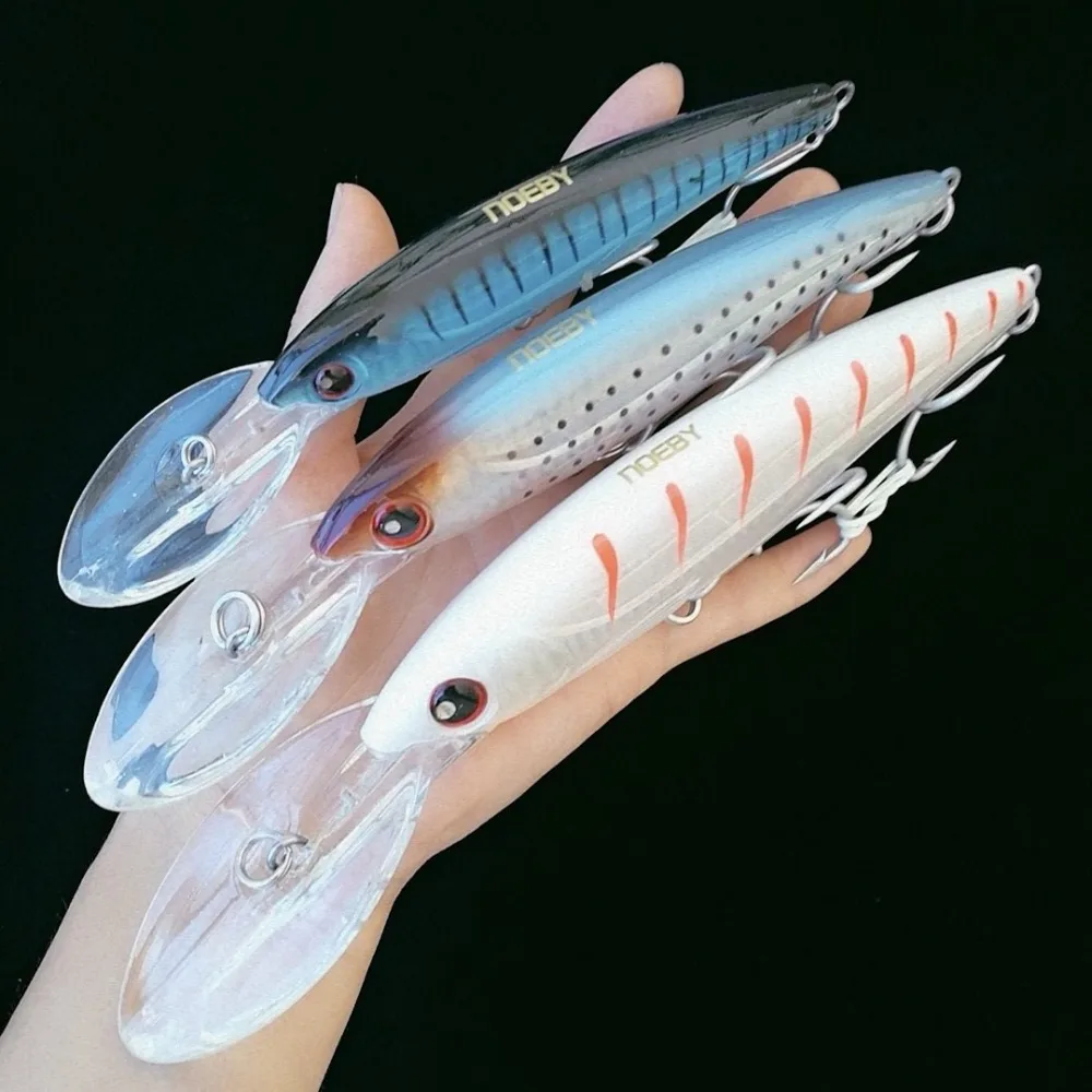 Noeby 1pc 16cm/73g 14cm/52g 12cm/32g Swimbait Fishing Minnow Lure Hard Artificial Bait Fishing Tackle minnow of wobbler