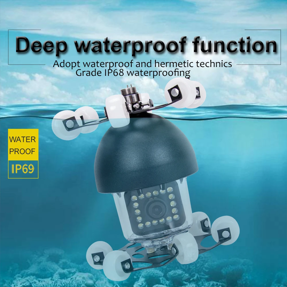 SYANSPAN 9"Monitor Pipe Inspection Video Camera,1000TVL Drain Sewer Pipeline Industrial Endoscope System 360 degree Rotation