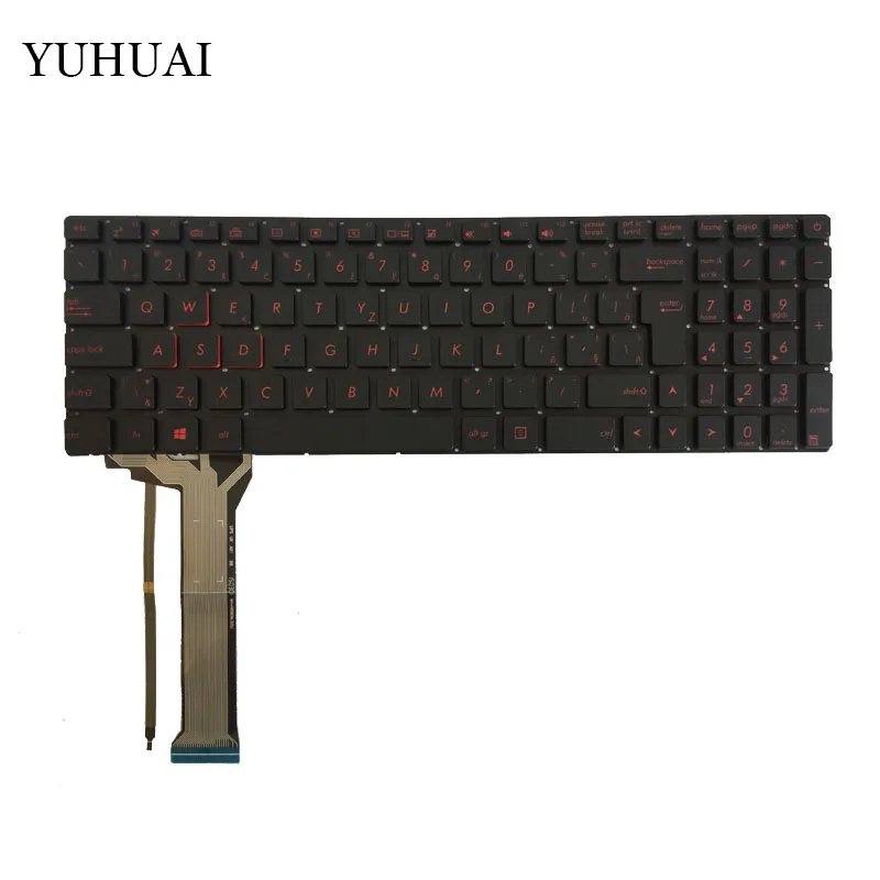 

New Czech keyboard For ASUS GL771 GL771J GL771JW GL771JM N552VW N552VX G771JM G771JW backlit CZ laptop keyboard