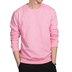 Mens Casual Hoodies Pink Red Grey White Candy Color Hoodies breathable Cotton Sweatshirts casual Outwear soft Clothes