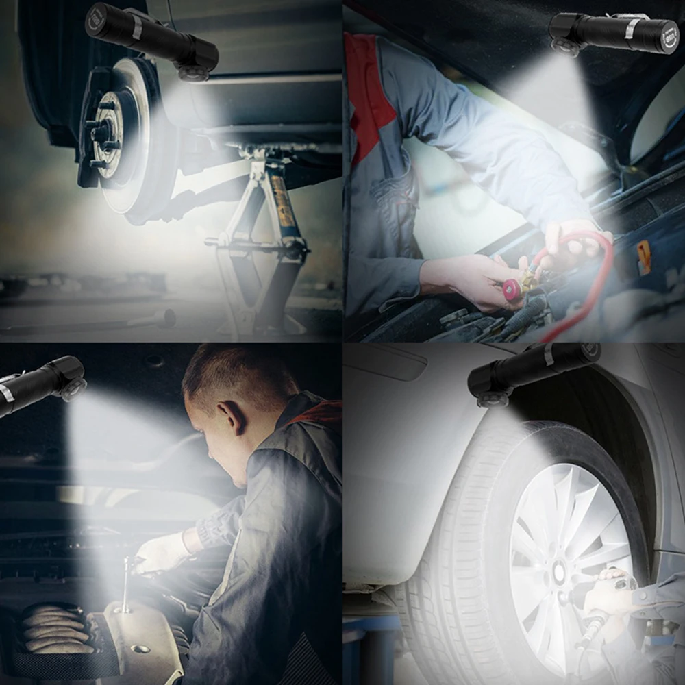 Multi-function rechargeable LED headlamp led flashlight T6 waterproof headlight Can be used as a flashlight and work light