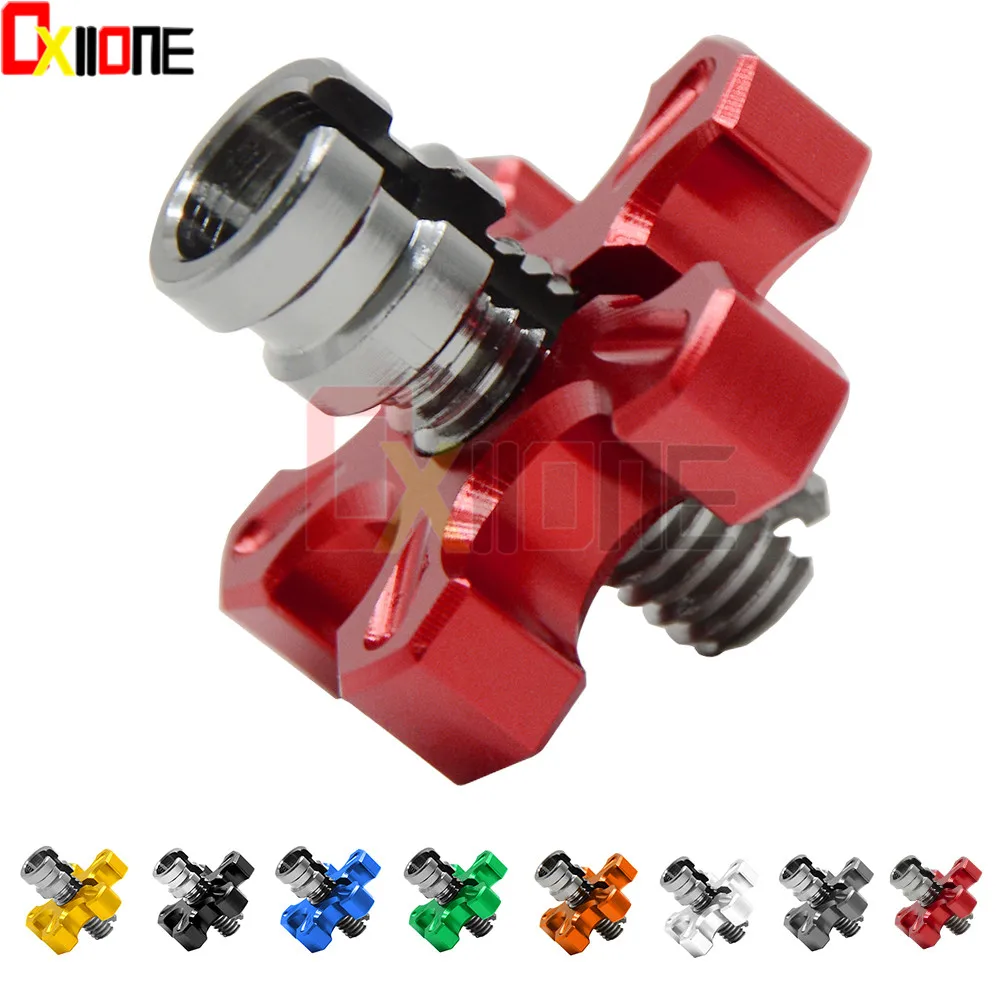 8mm/10mm*1.25 Universal Motorcycle CNC Aluminum Clutch Cable Wire Adjuster For Honda VT750 DC Shadow XL1000 VX-V2 Varadero