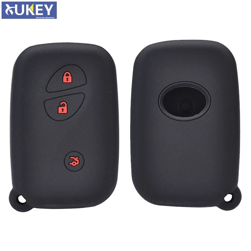 For Lexus IS IS250 GS300 IS220 LS460 RX350 RX450h CT200h Silicone Remote Key Case Fob Shell Cover Jacket Sleeve 3 Button