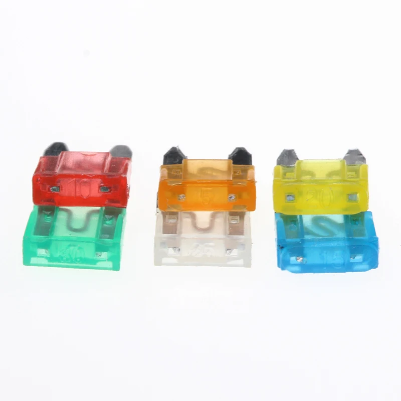 35/30/7PCS Auto Car Boat Camion Mini Lama Fusibile 5/7.5/10/15/20/25/30Amp Per Auto di Piccole dimensioni Standard di Automobile di Sicurezza