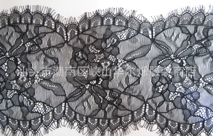 

10.5cm*3yards/pcs jacquard non-elastic lace eyelash, XERY0111A