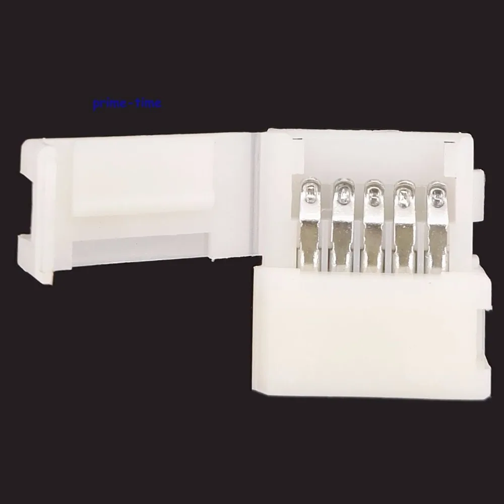 10pcs 5 PIN 10mm PCB Strip to Strip Solderless FPC Snap Down Clip Board Connector for 10mm Width 5Pin 5050 RGBW LED Strip