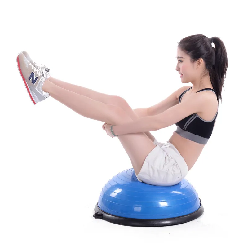 Yoga Half Ball Fitness Ball Yoga Ball Balance Trainer Balance Yoga Ball Yoga Knee Pads Home Gym Equipment gymbal 58cm