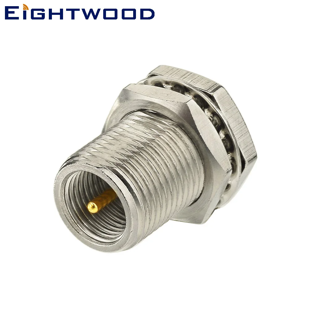 

Eightwood 5PCS FME Plug Male Bulkhead RF Coaxial Connector Adapter Crimp RG178 1.13mm,1.37mm Cable for Wireless Telcommunication