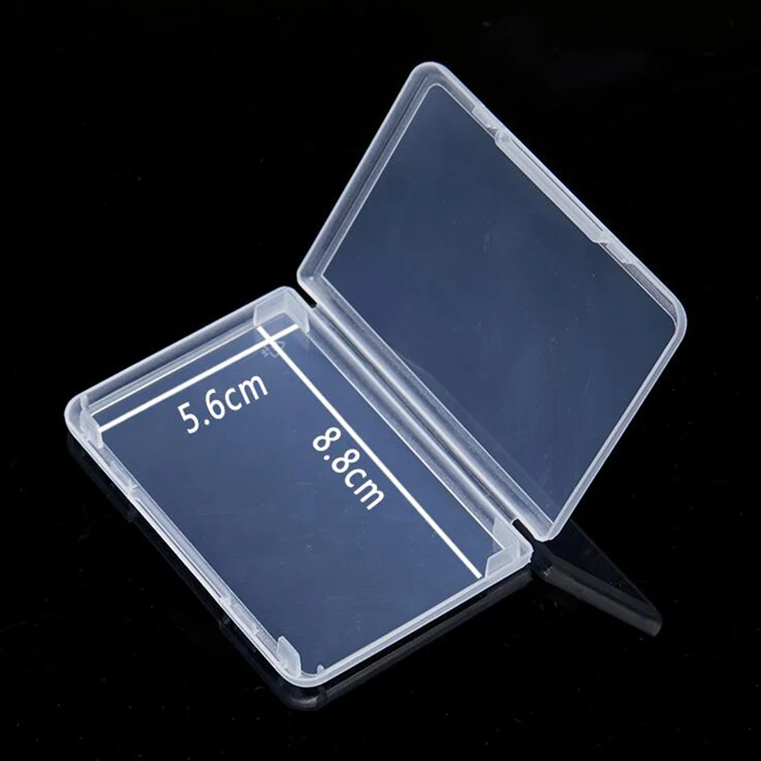 1pc portable Small Square Clear Plastic Jewelry Storage Boxes Beads Crafts Case Containers 9.5*6.4*1cm