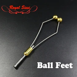 1pcs Standard size heavy bullet head bobbin holder with ceramic tube tip & hollow ball grip fly tying tools fly fishing widgets
