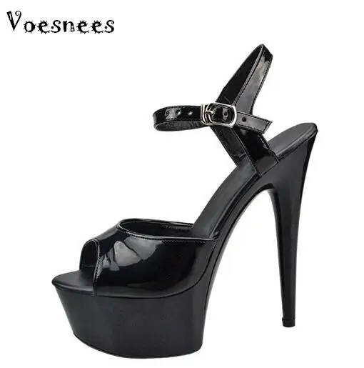 Steel Pipe Dance Women Shoes 2019 New 15cm High-heeled Sexy Fish Mouth with T-Taiwan Catwalk Models Show Car Show Female Sandals