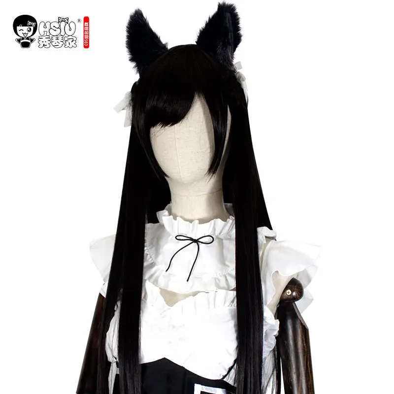 IJN Atago black Cosplay Wig Fiber synthetic wig HSIU Game Azur Lane Halloween Carnival party adult women synthetic Hair