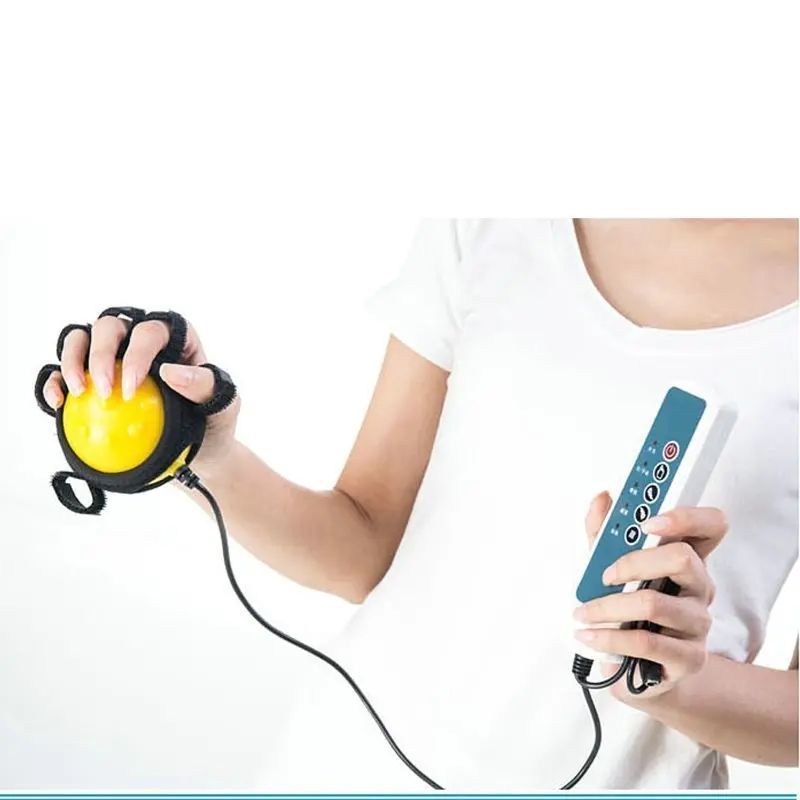 Hand Massager Electric Charging Hot Compress Stroke Brain Hemiplegia Finger Rehabilitation Physiotherapy Instrument Hands Joint