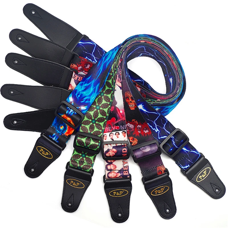 

Adjustable Guitar Strap for Electric /Acoustic Guitar Belt Stringed Instruments Guitar Parts & Accessorie strap Dacron Material